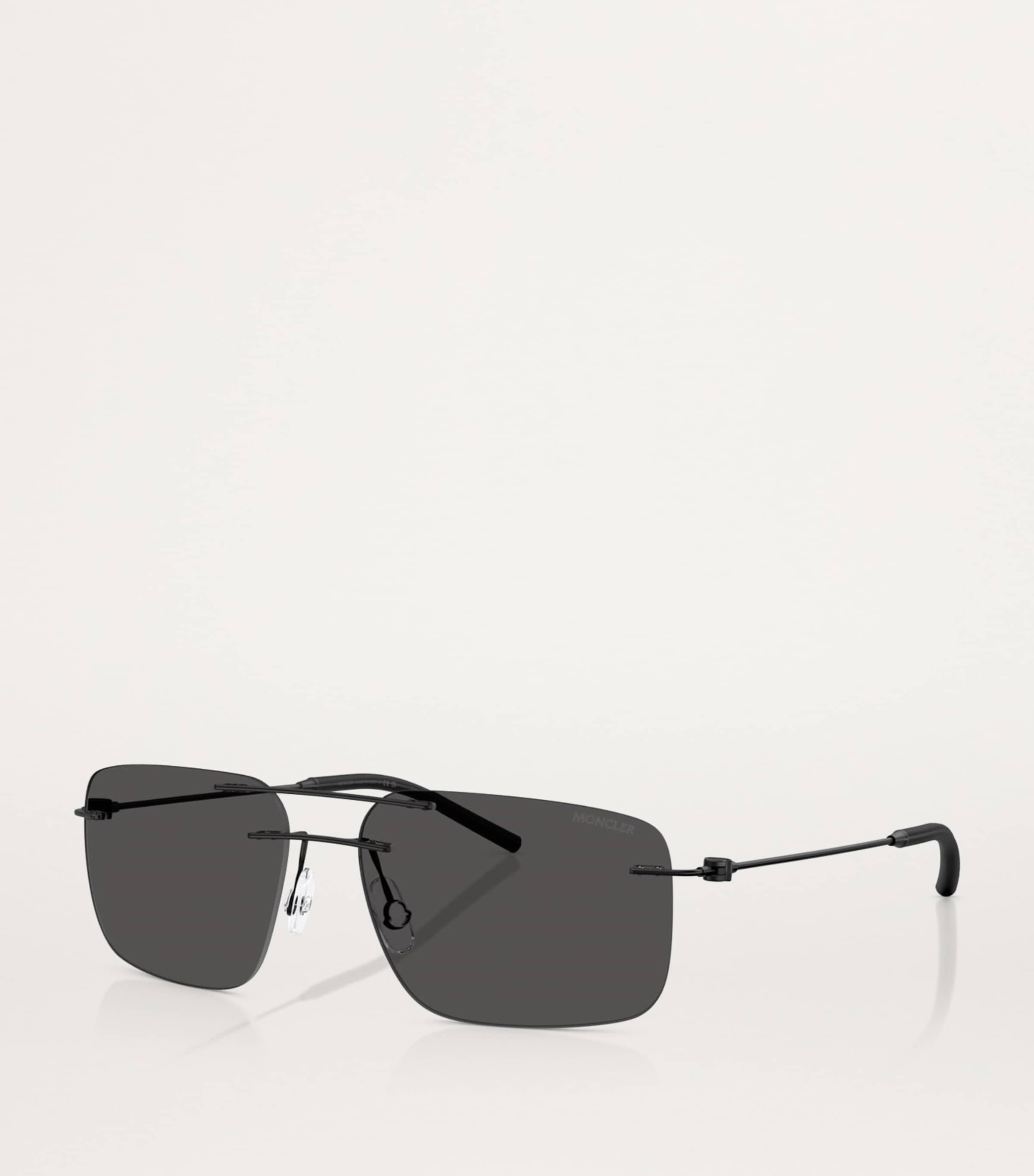 Moncler Black Steel Doppler ME4003 Sunglasses