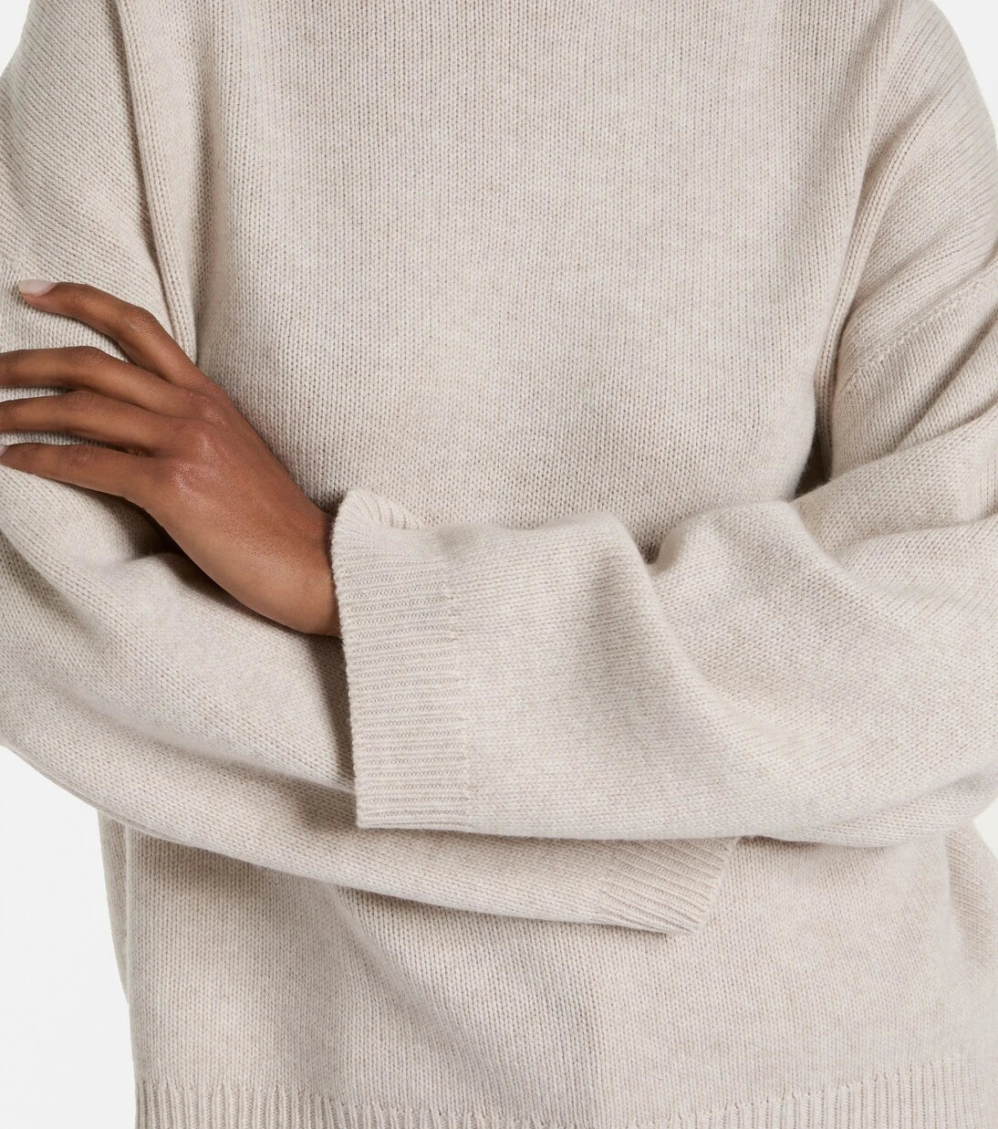 برونيللو كوتشينيلي - سترة صوف الكشمير برقبة مدورة