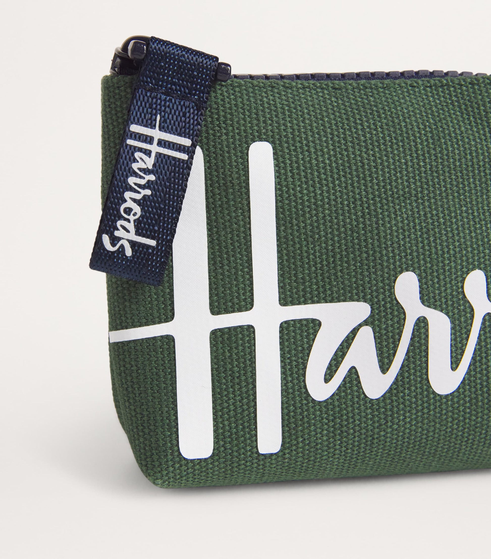 Green Cotton Logo Coin Purse