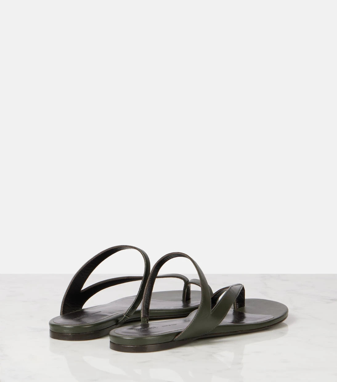 Khaite - Aimee leather slides