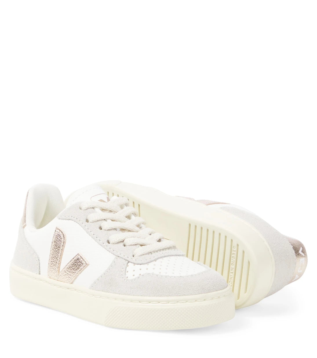 Veja Kids - V-10 laces leather sneakers