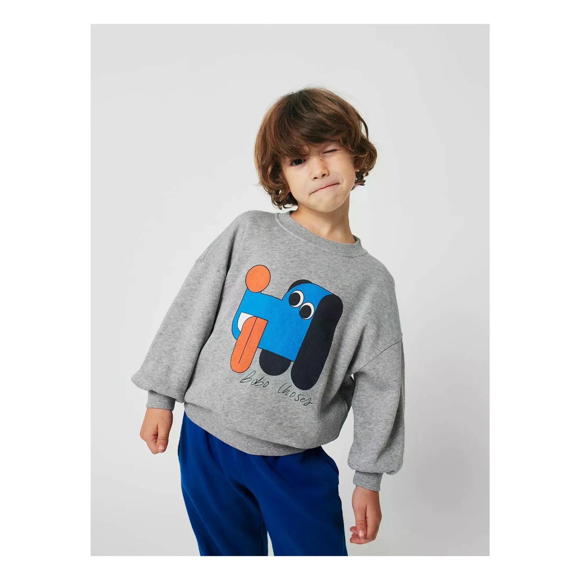 Bobo Choses - Sweat Dog Organic Cotton | Heather grey