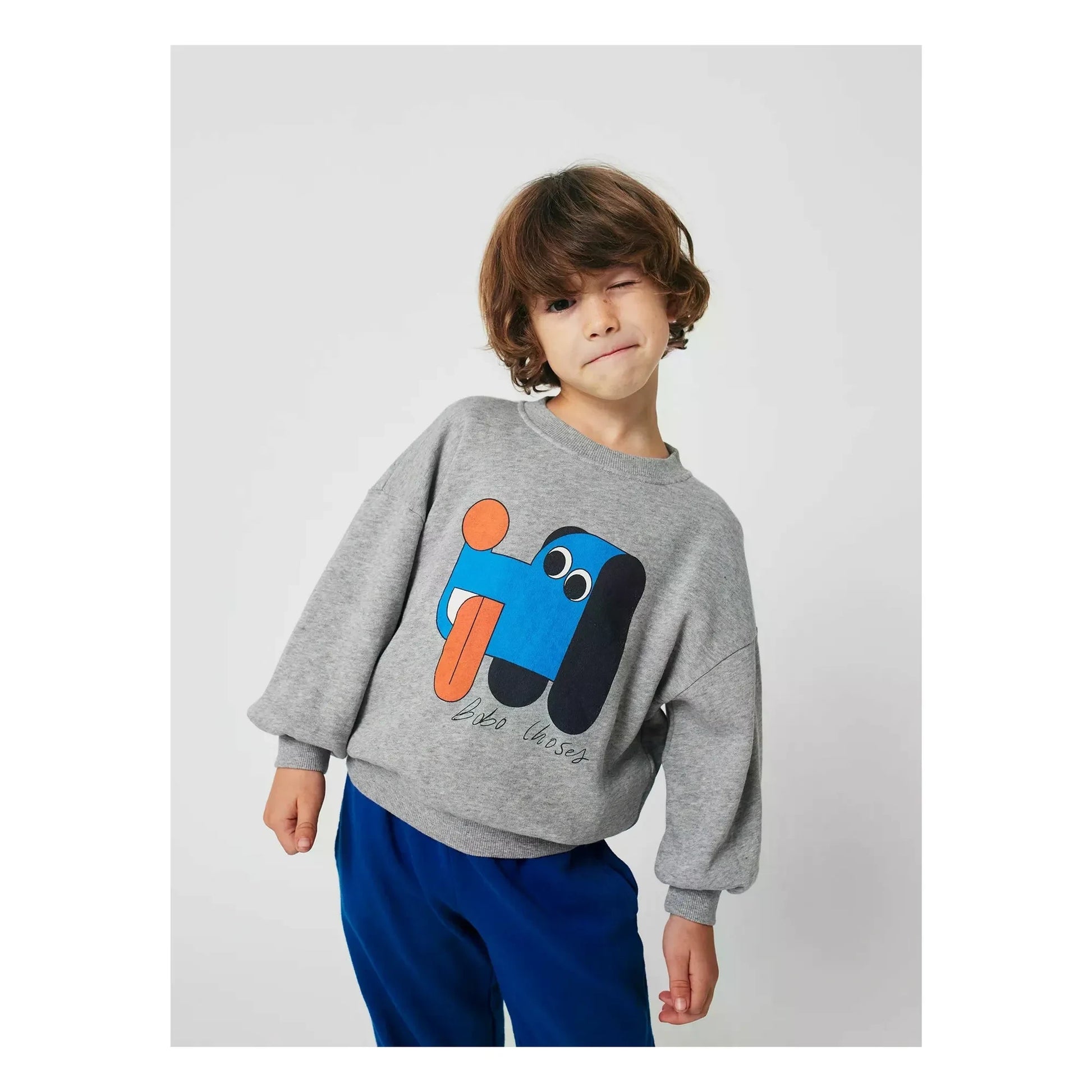 Bobo Choses - Sweat Dog Organic Cotton | Heather grey