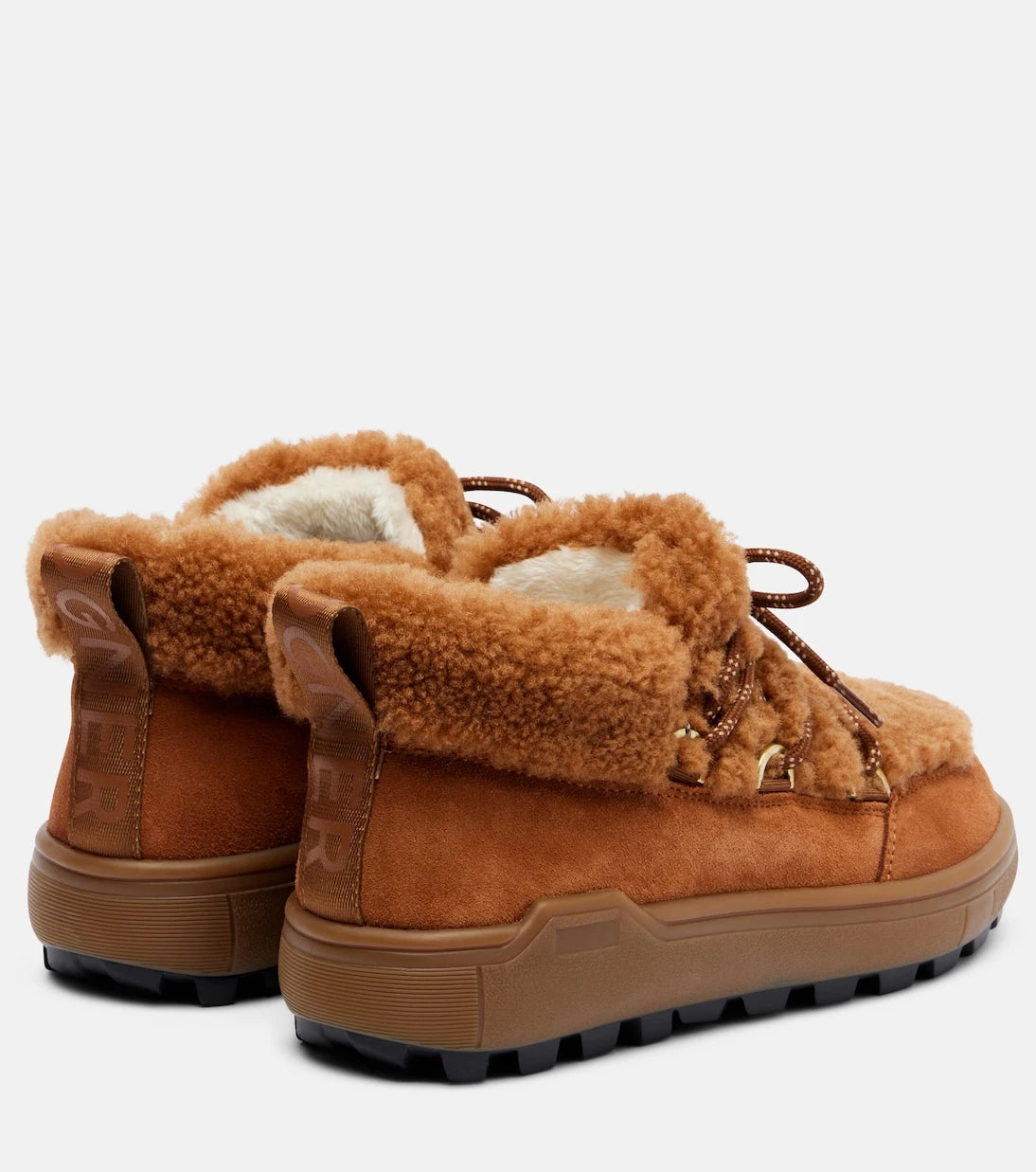 Bogner - Chamonix shearling-trimmed suede ankle boots