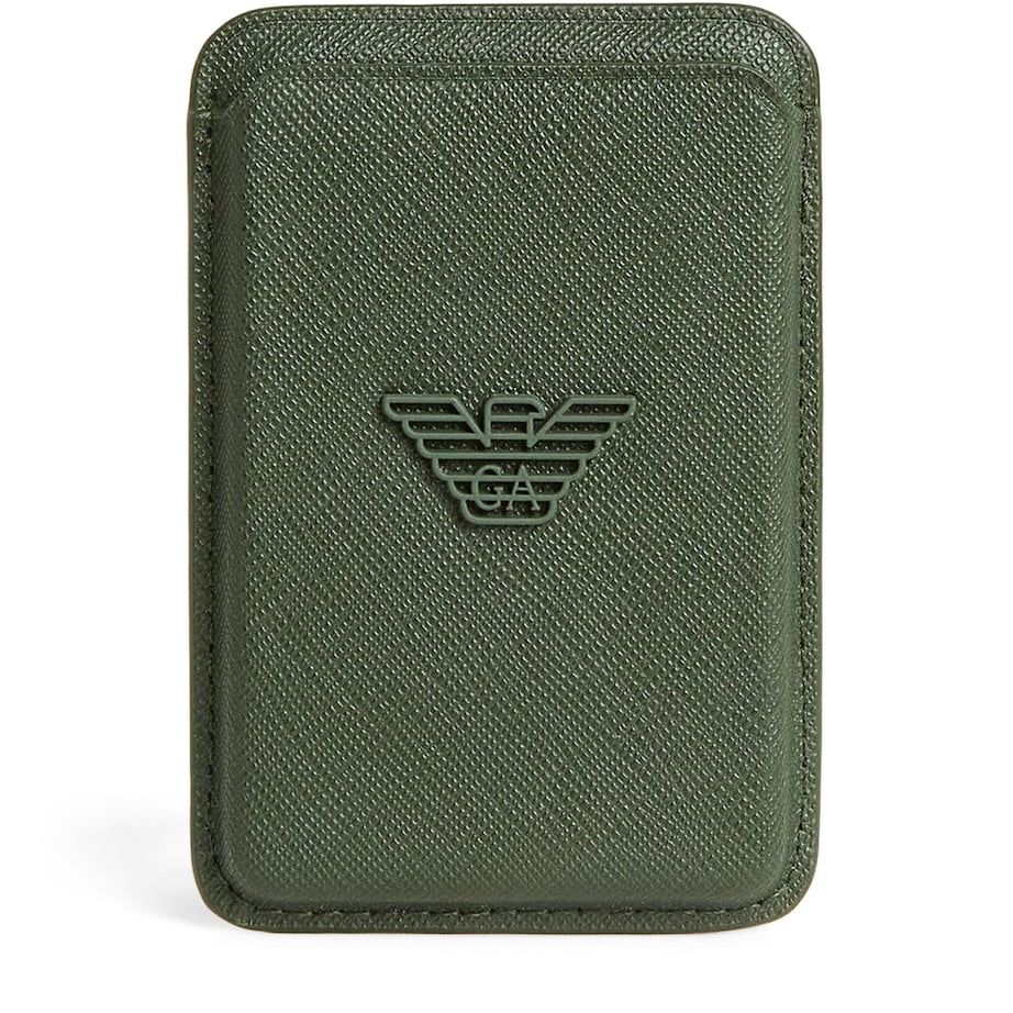 Emporio Armani Leather Magnetic Card Holder