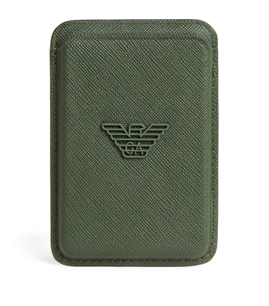 Emporio Armani Leather Magnetic Card Holder