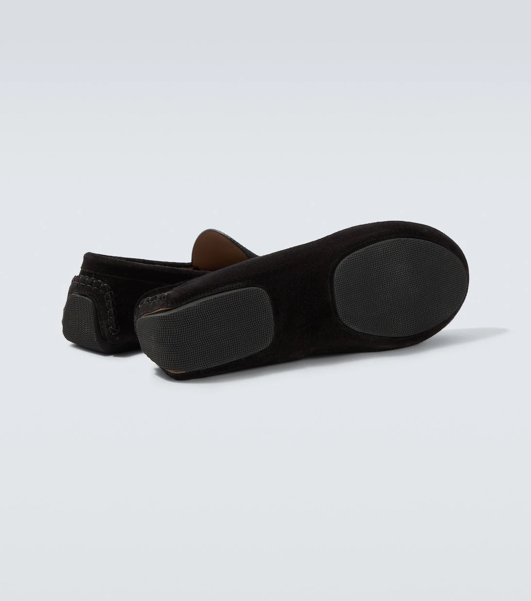 The Row - Lucca suede slip-on shoes
