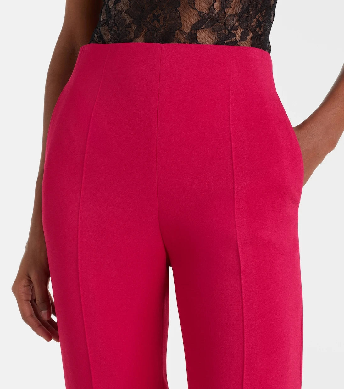 Valentino - Crêpe straight pants