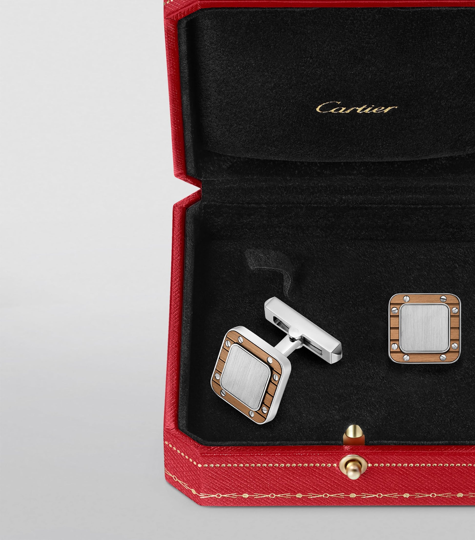 Sterling Silver Santos de Cartier Cufflinks