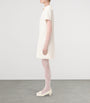 Valentino Ivory Wool-Silk Embellished Mini Dress