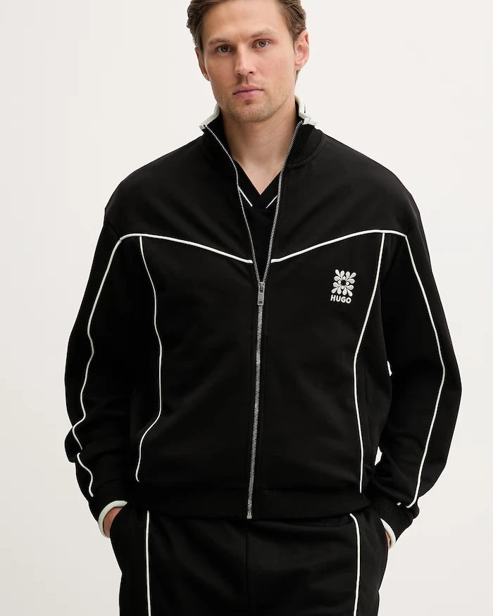 HUGO pamuklu erkek sweatshirt Darynt