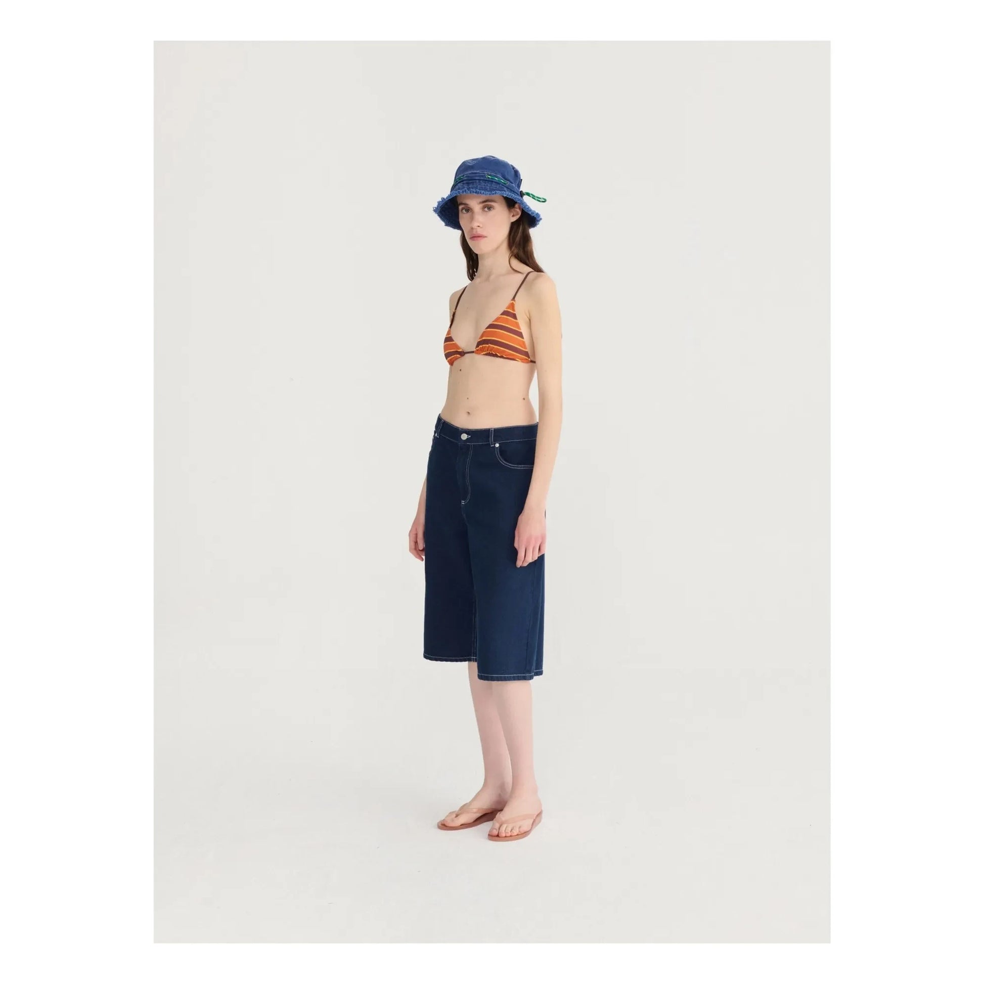 Bobo Choses - Denim Organic Cotton Bermuda shorts | Blue
