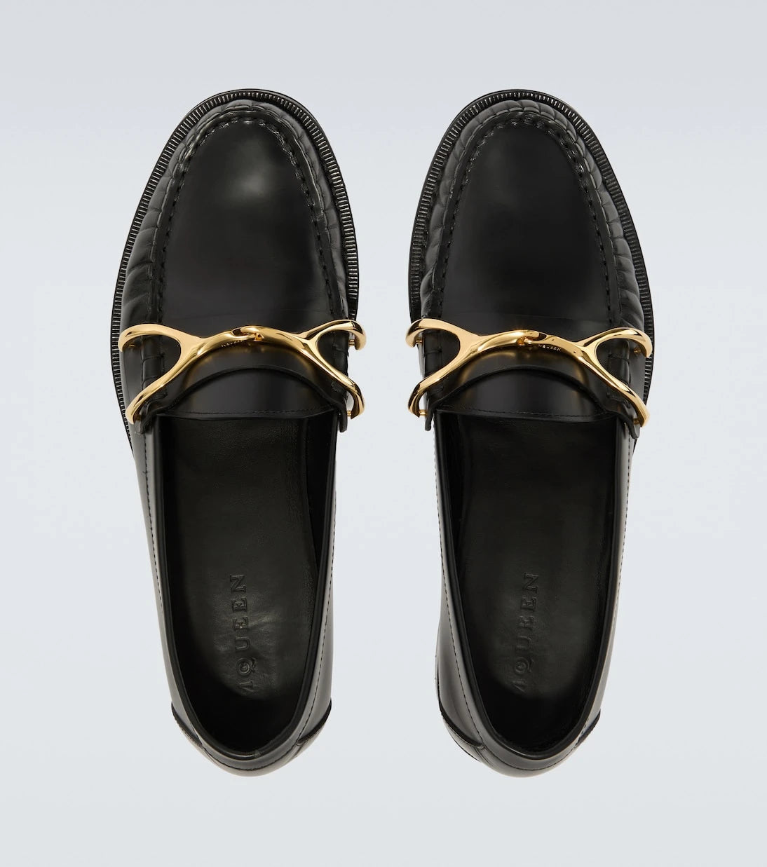 McQueen - Wishbone leather loafers