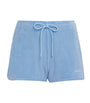 Hunza G Blue Cotton Terry Towelling Shorts