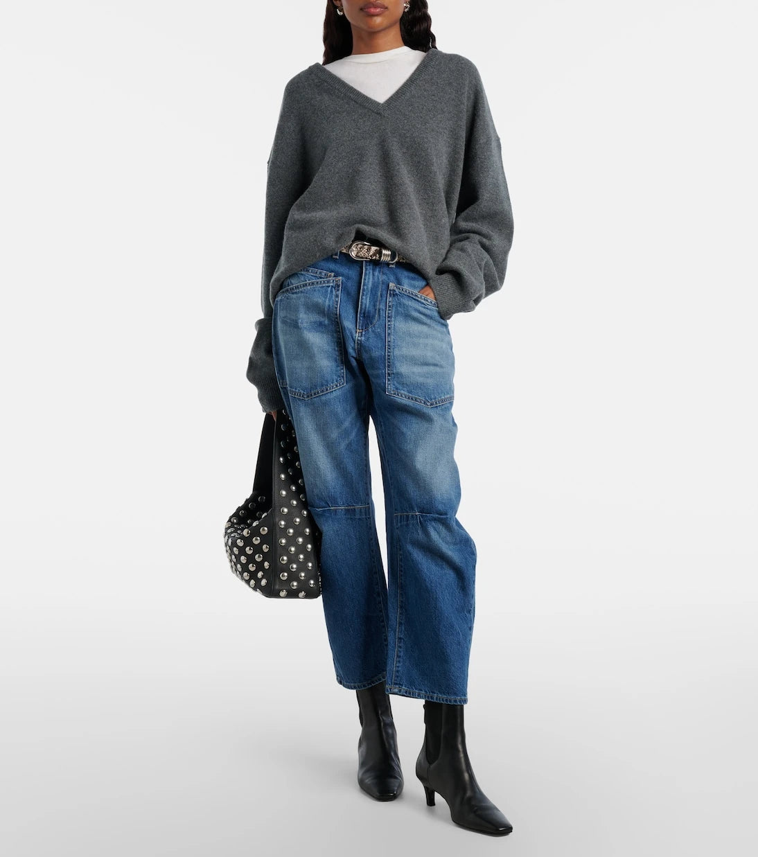 Nili Lotan - Shon barrel-leg jeans