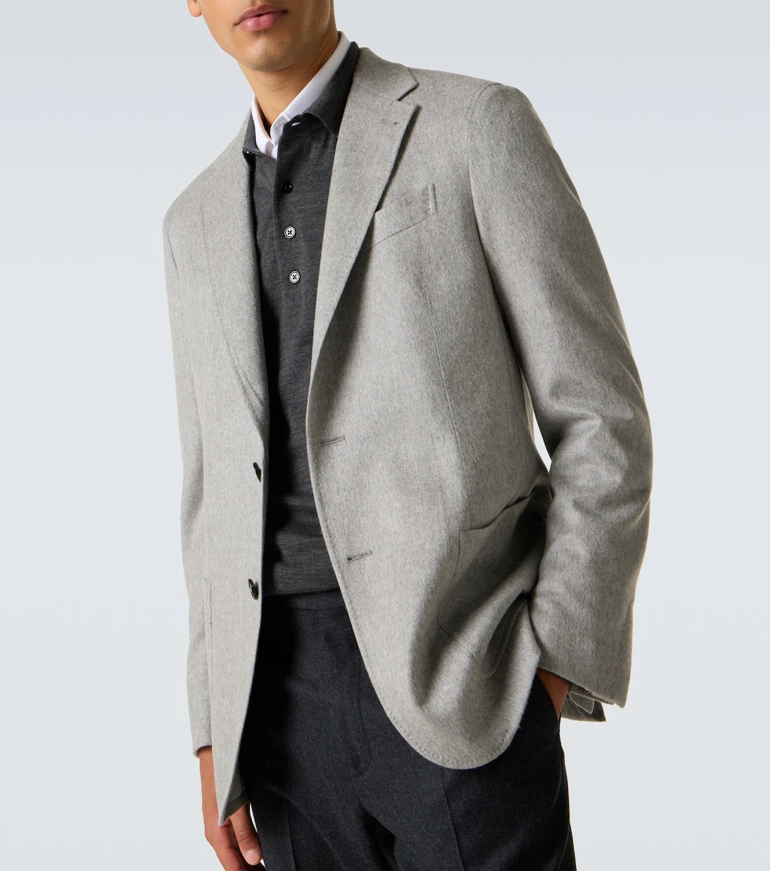 Zegna - سترة كشمير متعددة الطبقات