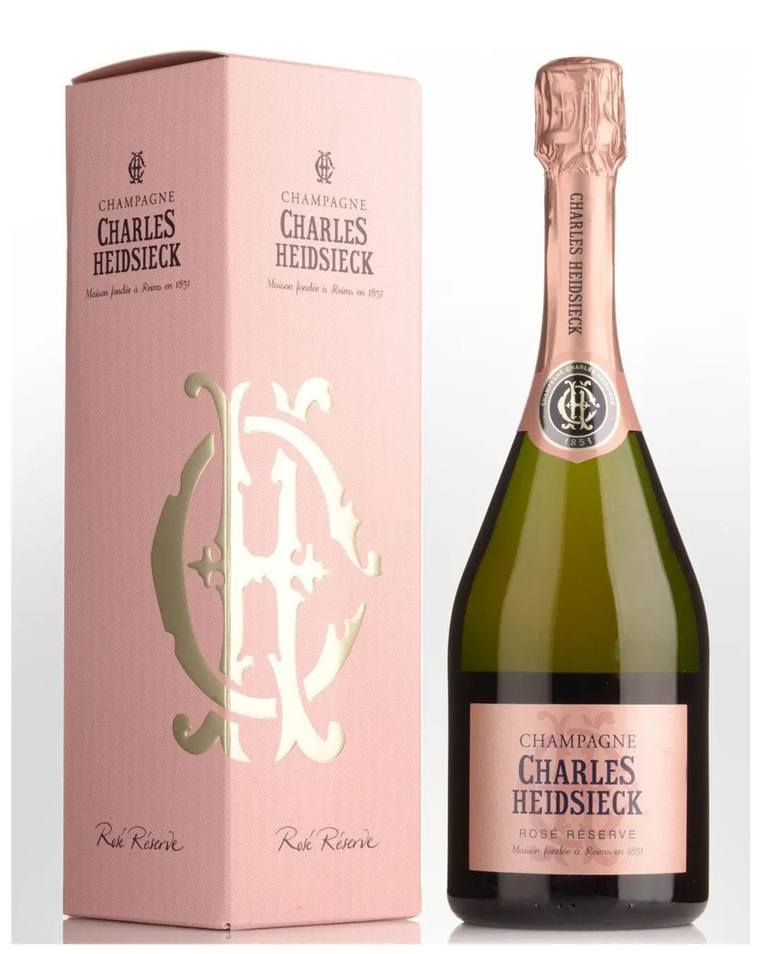 Charles Heidsieck Rosé Reserve Champagne Gift Box, 75 cl