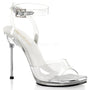 Clear 4.5" Heel Platform Wrap Around Ankle Strap Sandal