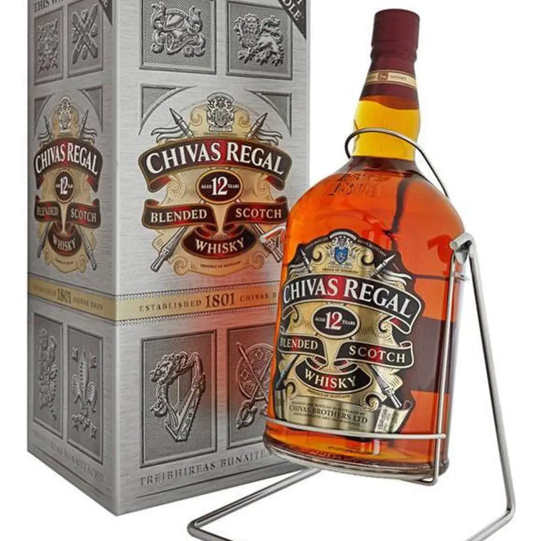 Chivas Regal 12 Year Old Blended Scotch Whisky With Cradle, 4.5 L