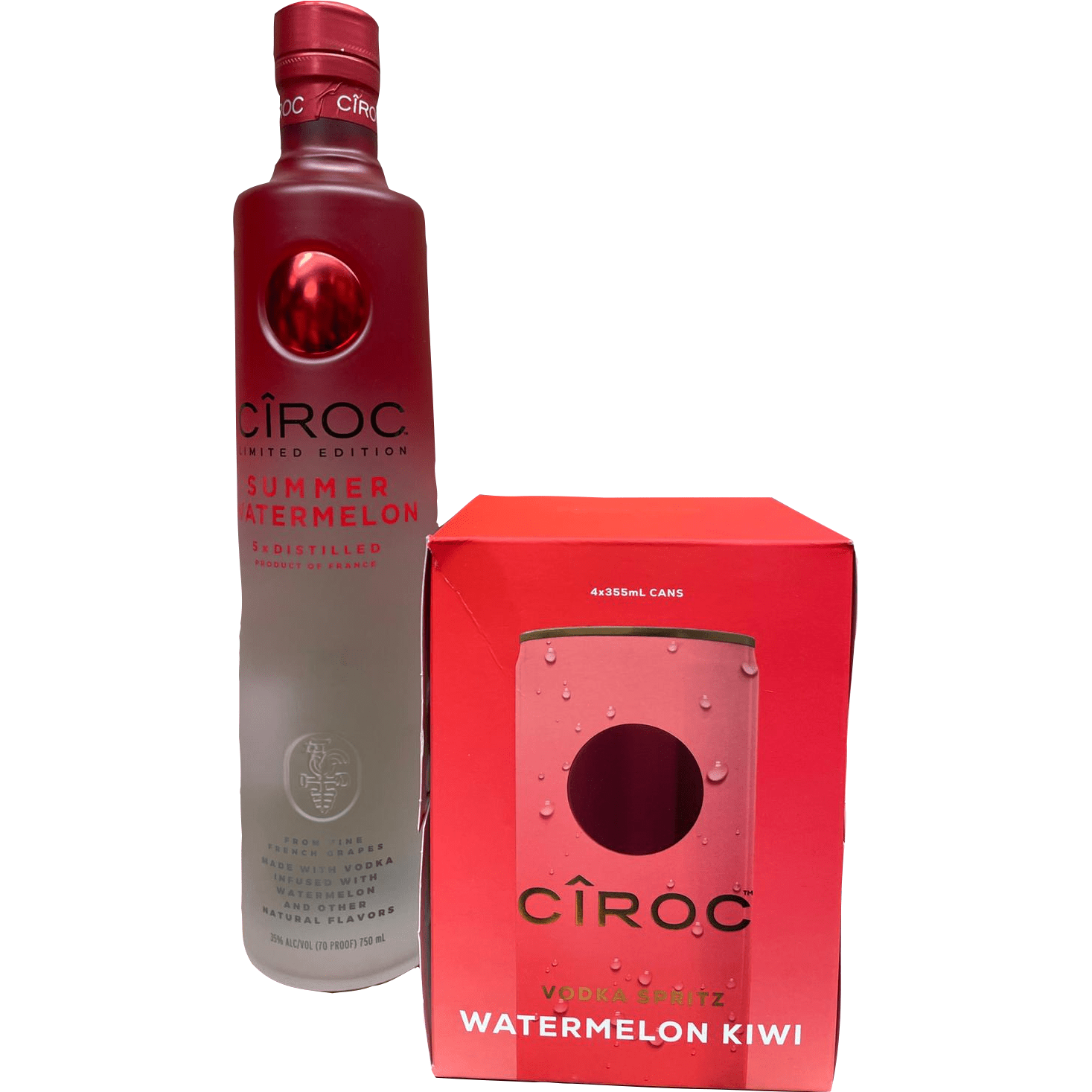 Ciroc Summer Watermelon Vodka + 4 Pack Spritzer Combo