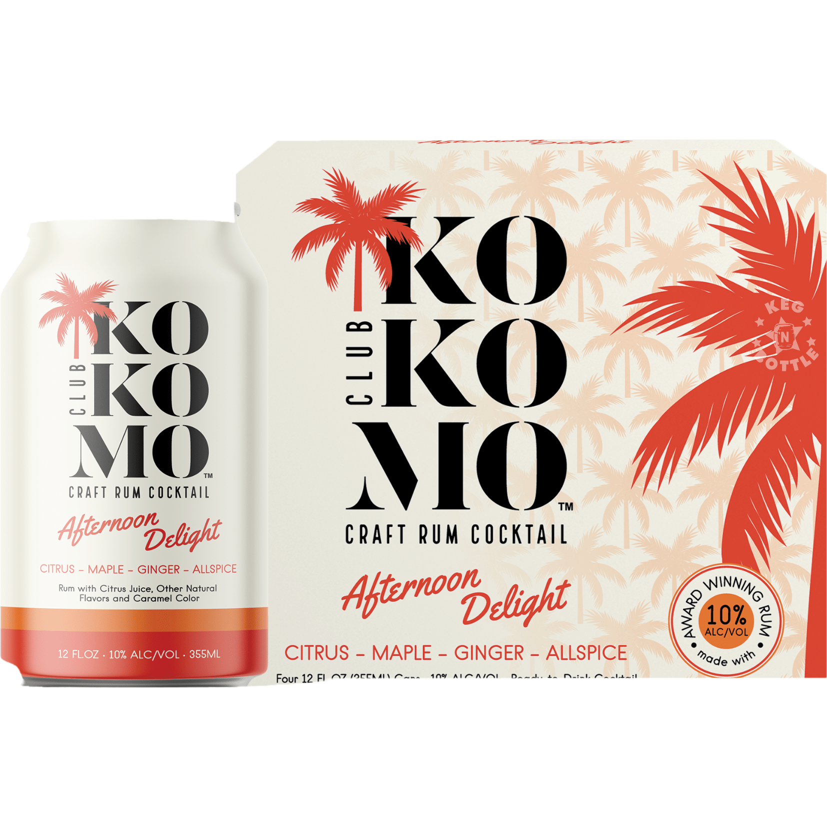 Club Kokomo Afternoon Delight Craft Rum Cocktail (4 Pack)