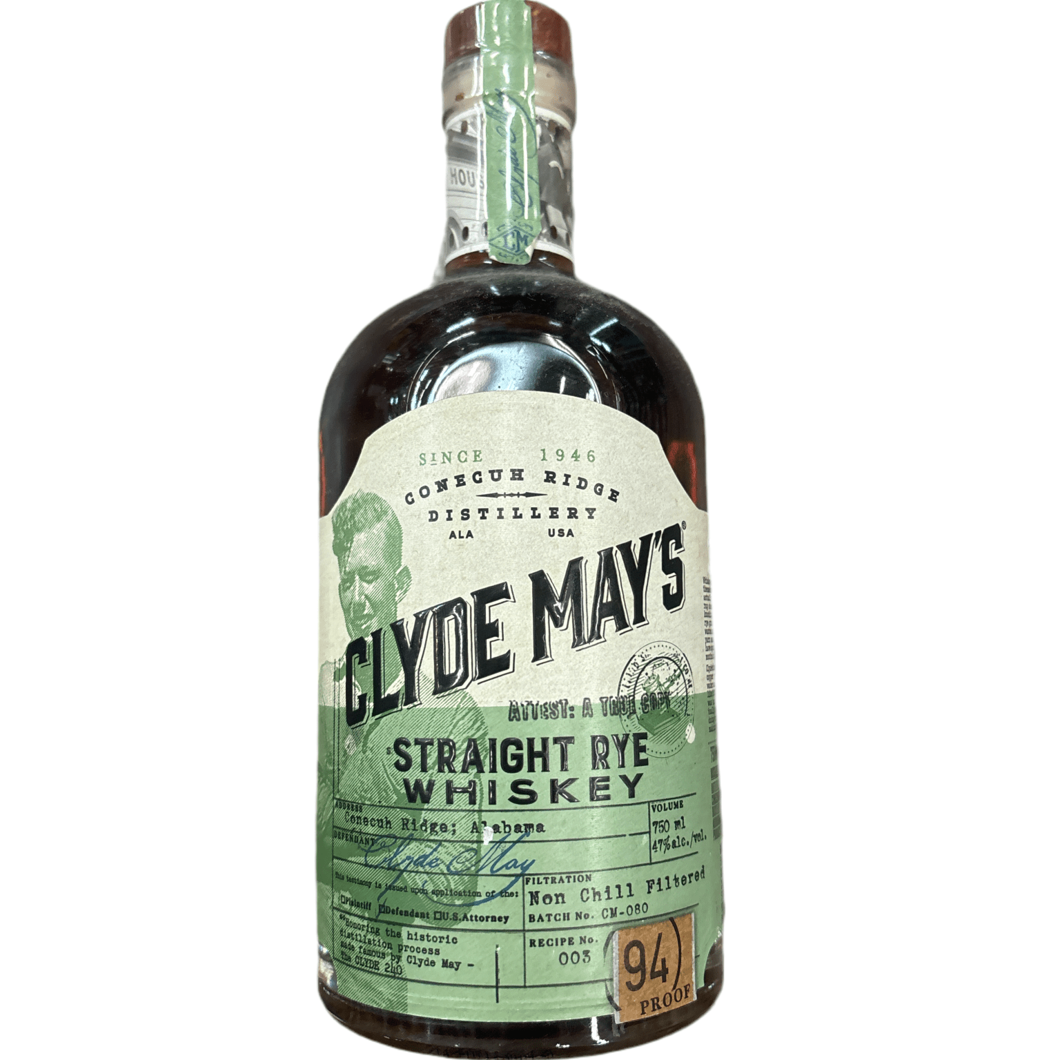 Clyde May's Straight Rye Whiskey (750 mL)