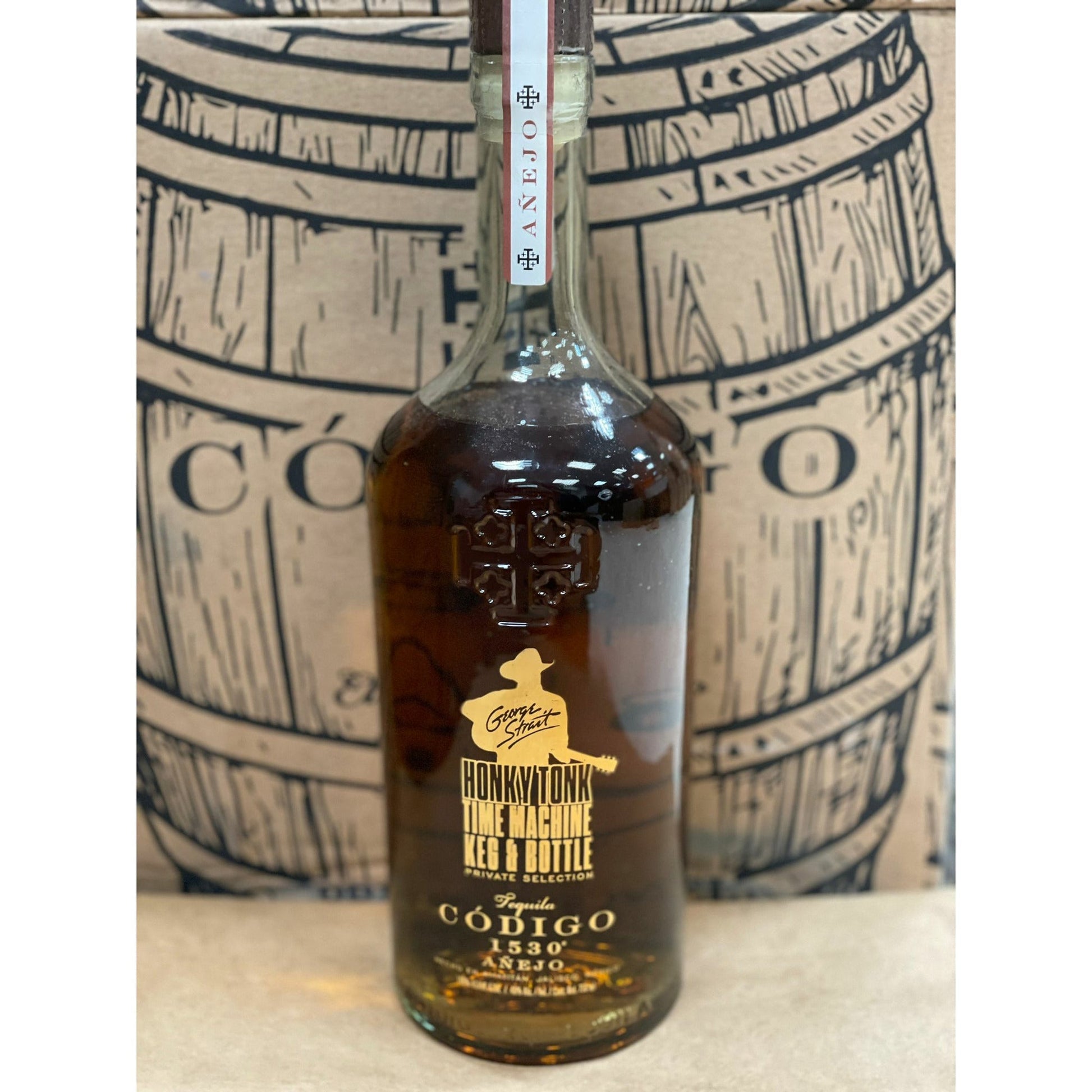 Codigo 1530 Honky Tonk Time Machine Keg N Bottle Barrel Pick Anejo Tequila (750 ml)