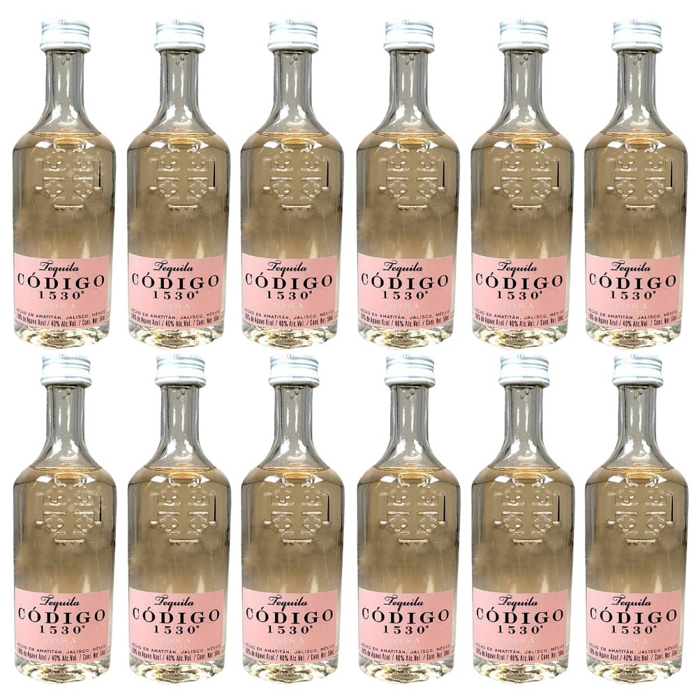 Código 1530 Rosa Blanco Tequila - 12 Pack (12 x 50 ml)