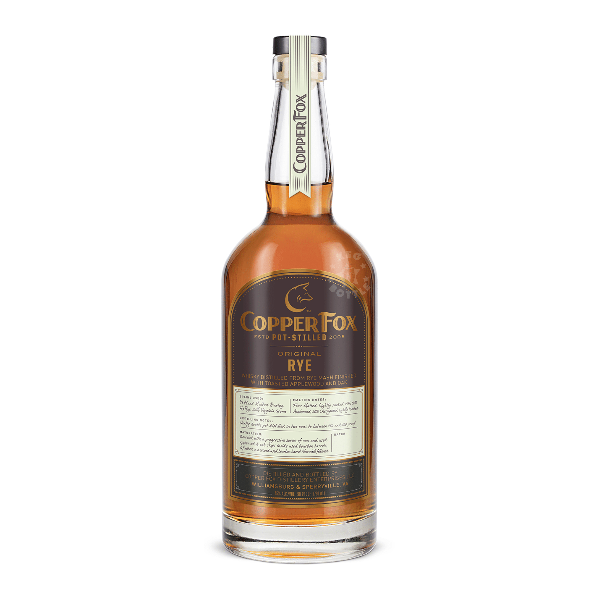 Copper Fox Rye Batch 139 Whiskey (750 ml)