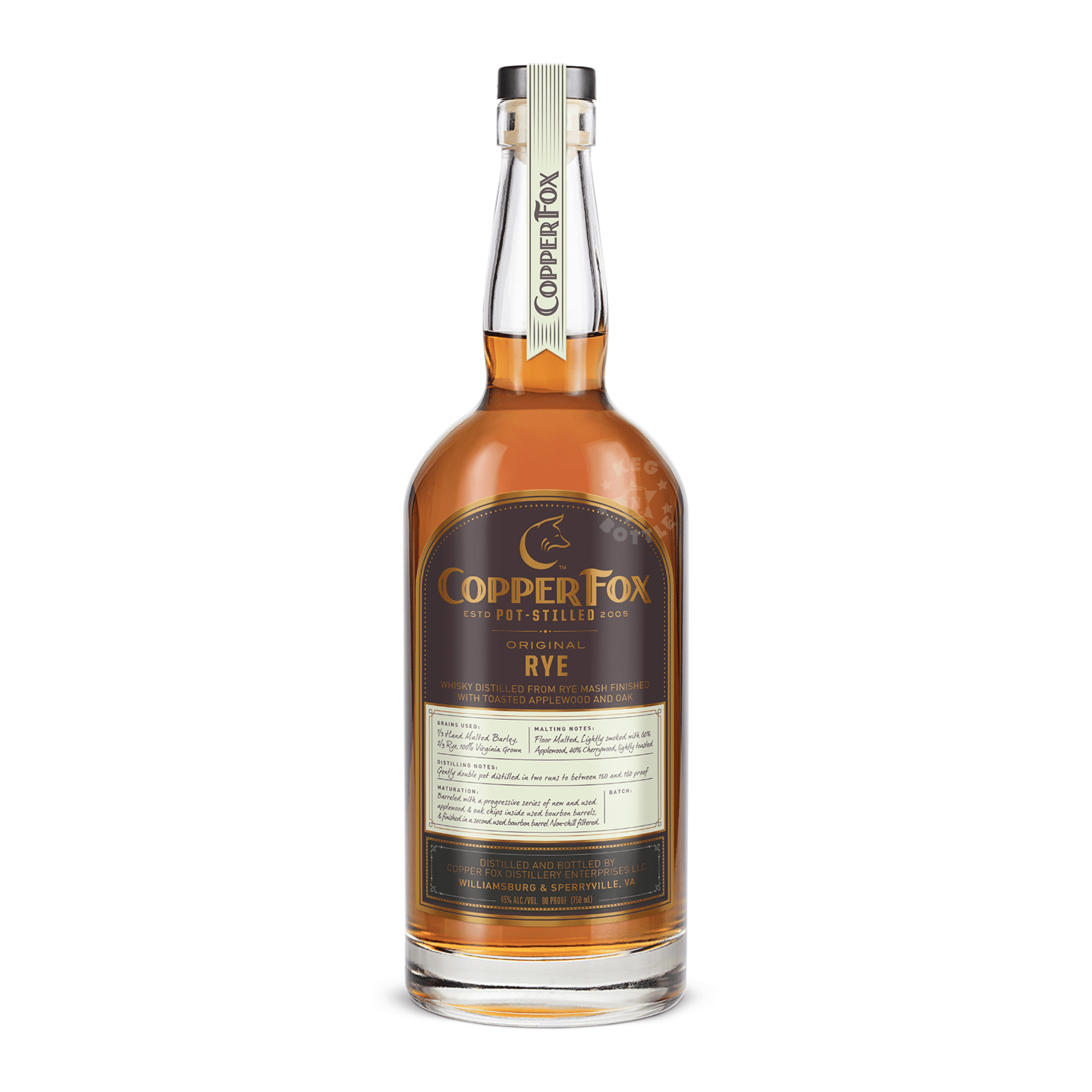 Copper Fox Rye Batch 139 Whiskey (750 ml)