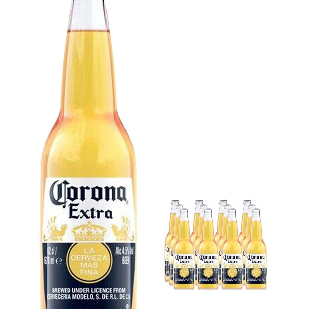 Corona Extra Lager Beer Bottle Multipack, 12 x 620 ml