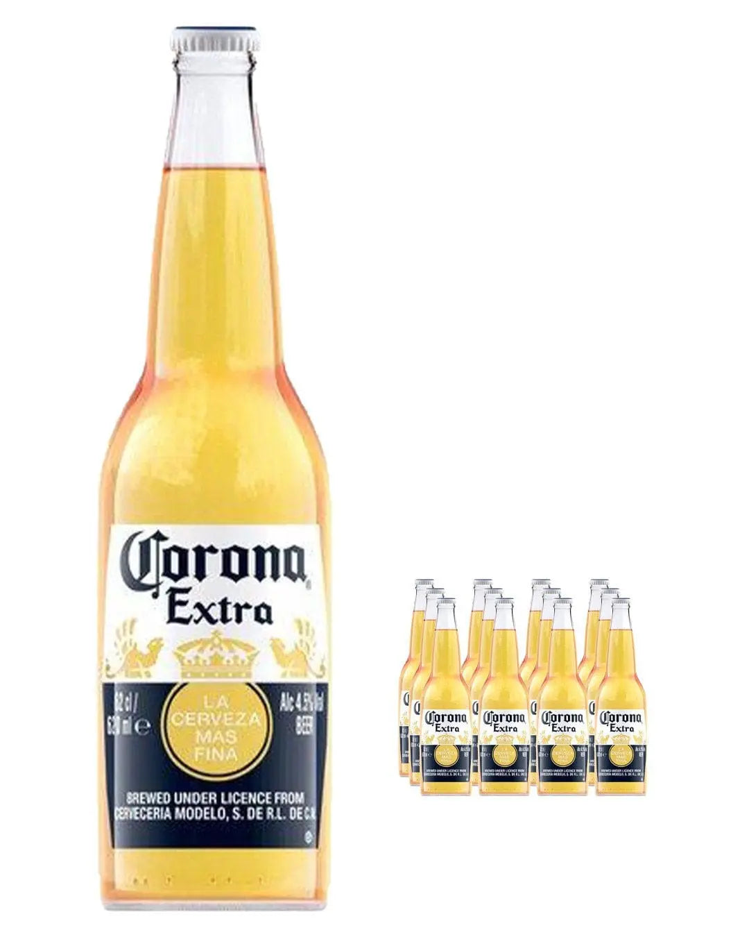 Corona Extra Lager Beer Bottle Multipack, 12 x 620 ml