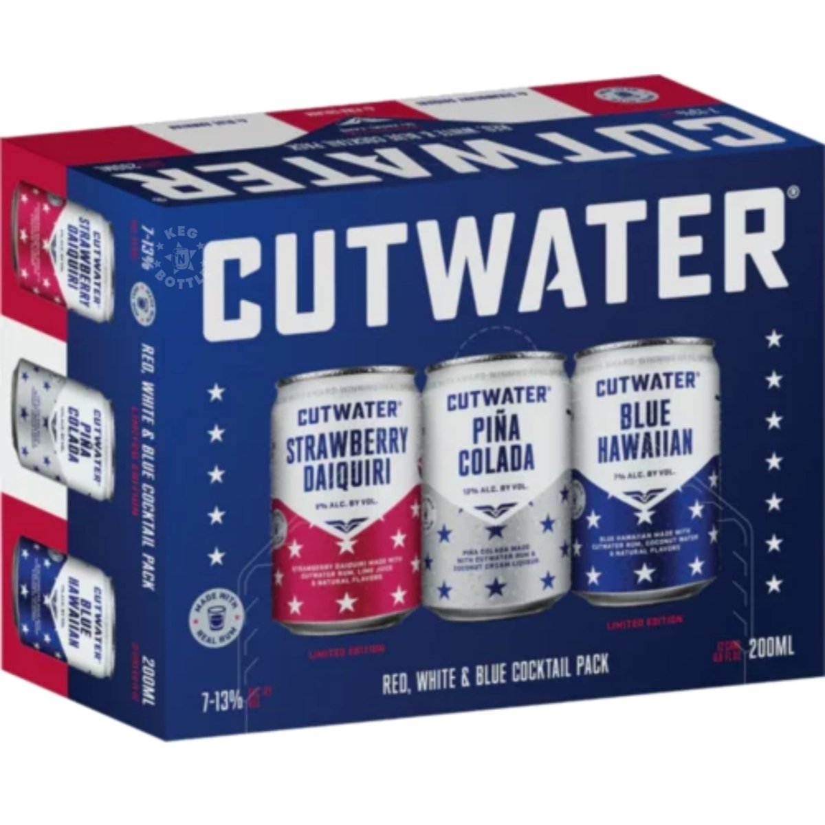 Cutwater Red White & Blue Variety Pack (12 Pack)