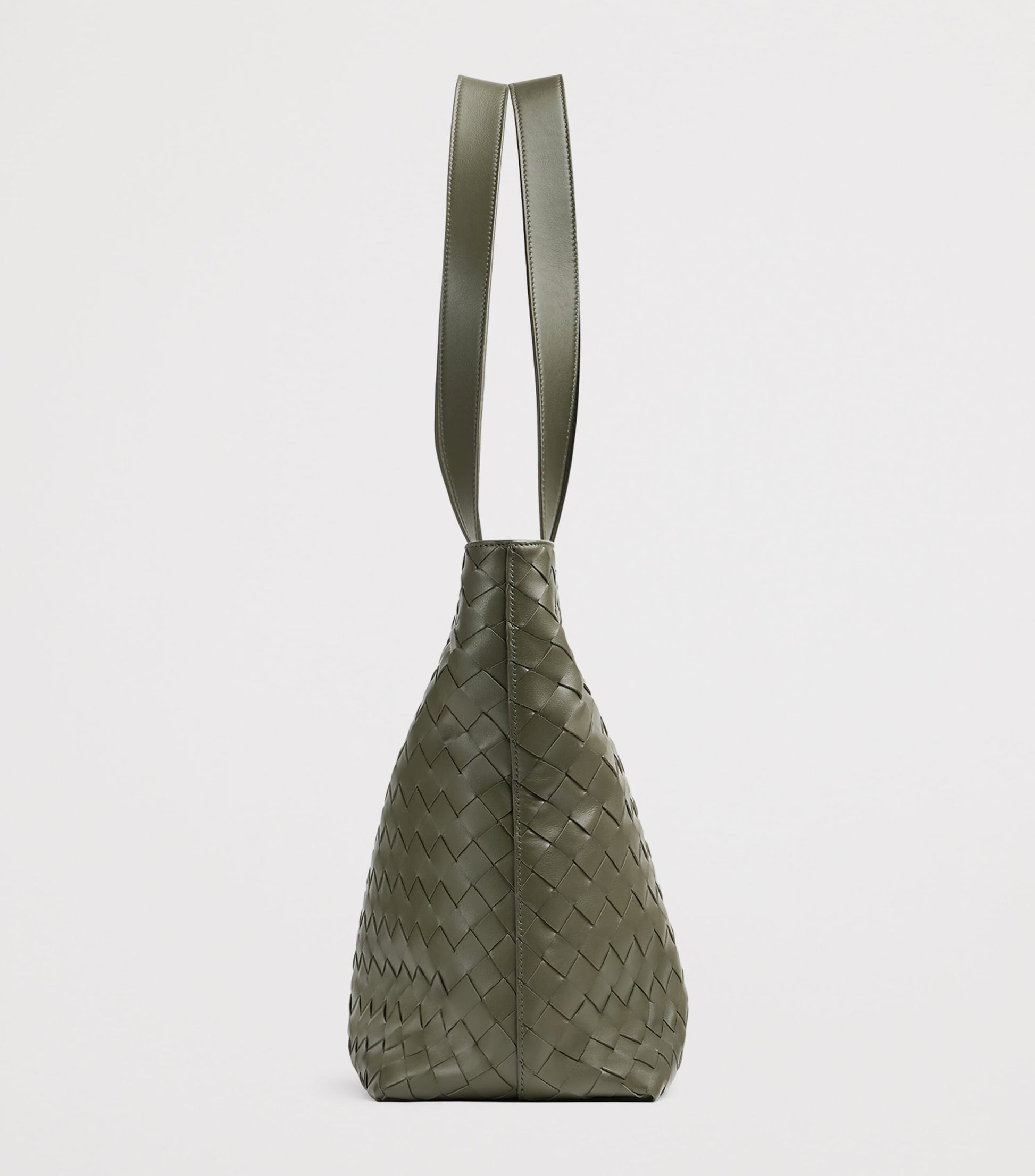Bottega Veneta Small Leather Intrecciato Zipped Tote Bag