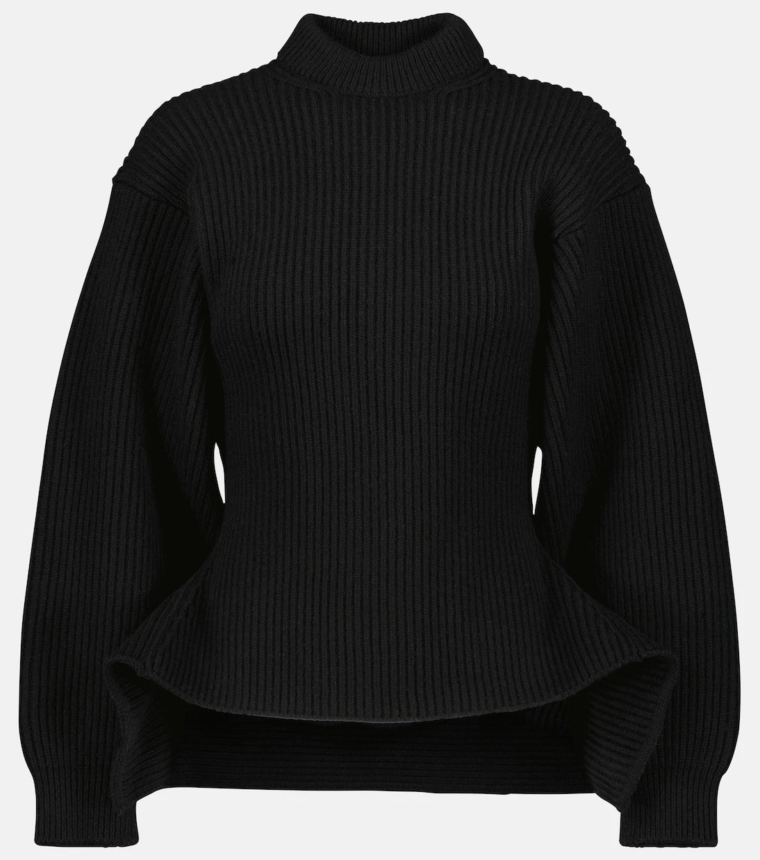 Alaïa - Ribbed-knit wool-blend sweater