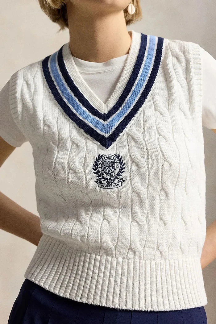 Polo Ralph Lauren елек дамски от памук Wimbledon