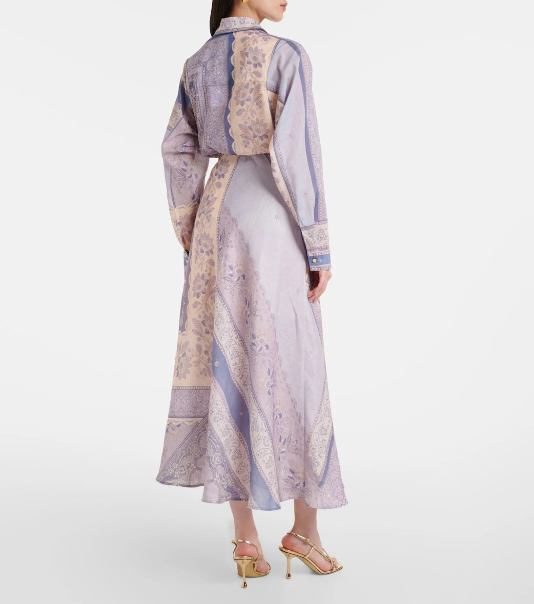 Zimmermann - Lucky printed linen skirt