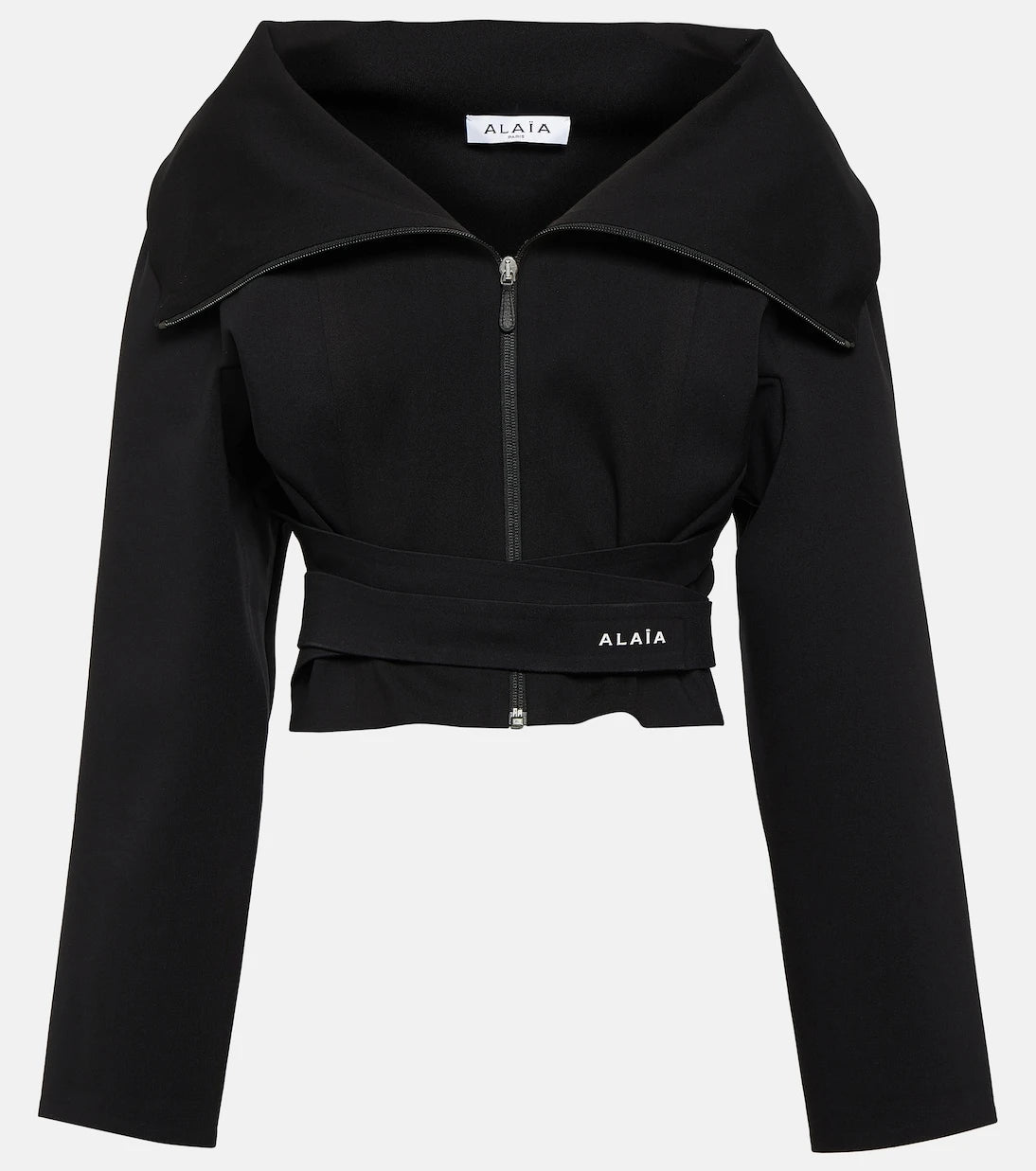 Alaïa - Cropped jersey jacket