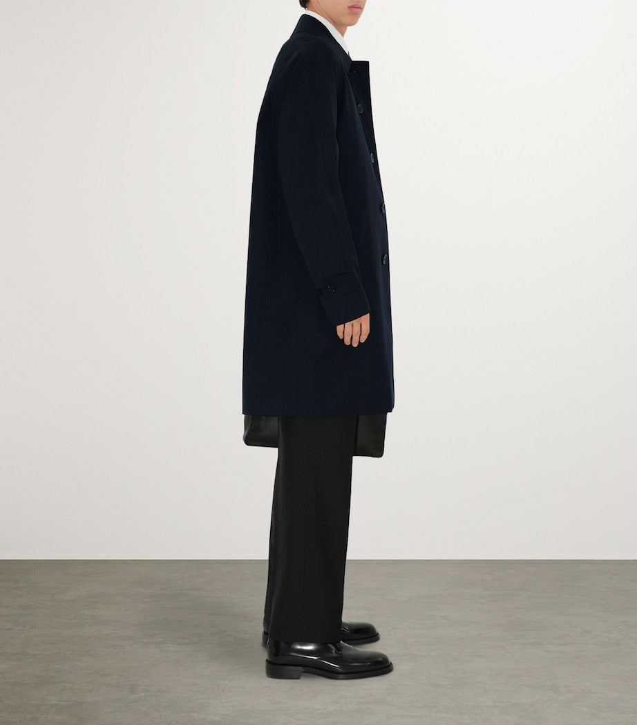 Blue Mid-Length Camden Heritage Car Coat