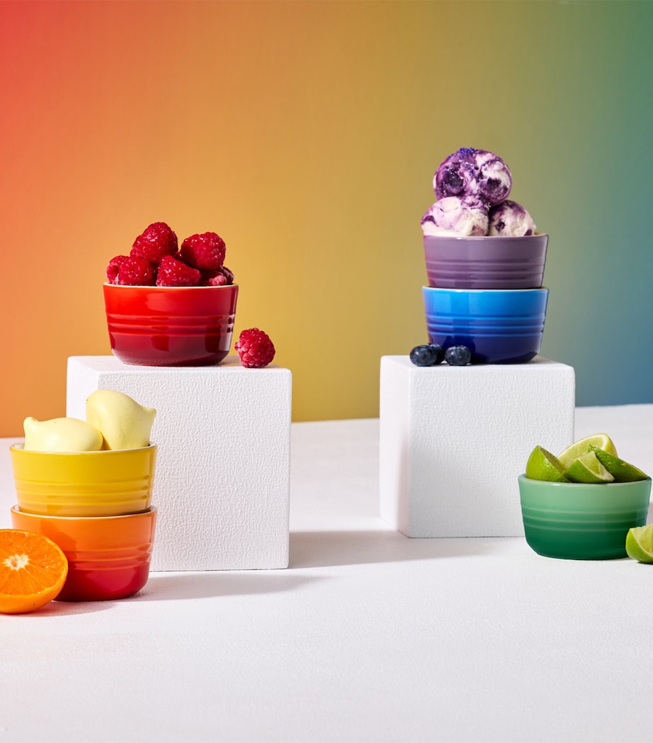 Mini Stoneware Rainbow Ramekins (Set of 6)