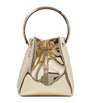 Jimmy Choo Gold Bon Bon Top-Handle Bag