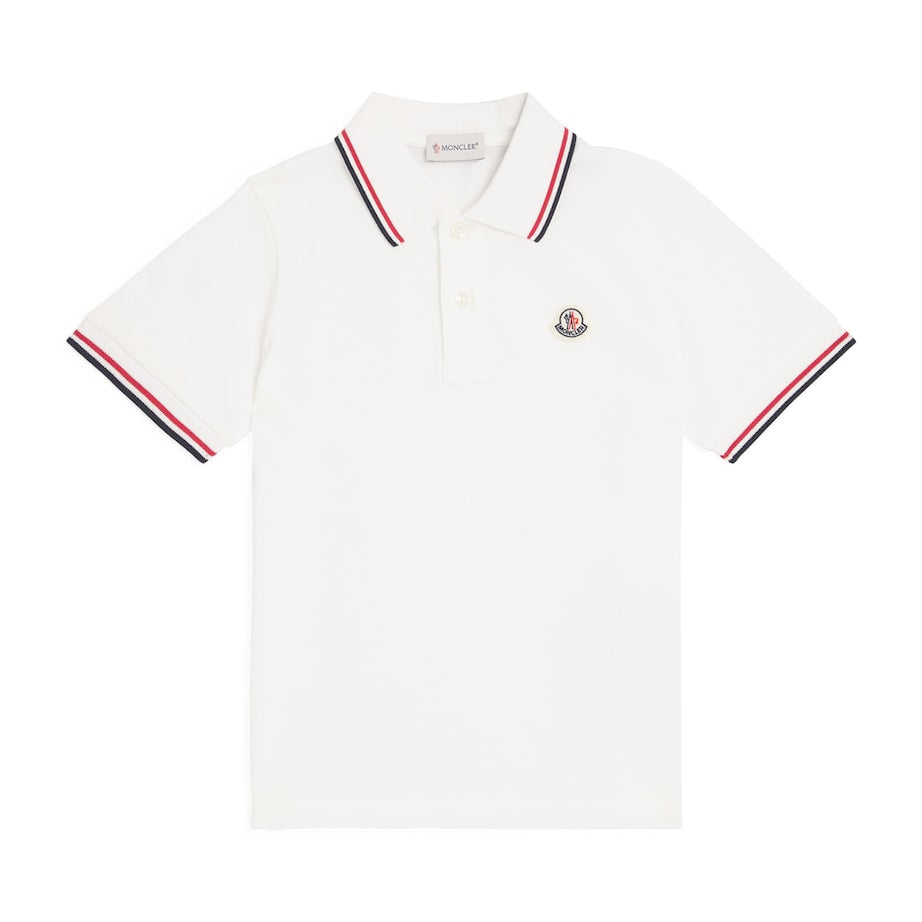 Moncler Enfant Cotton Piquet Polo Shirt (8-10 Years)