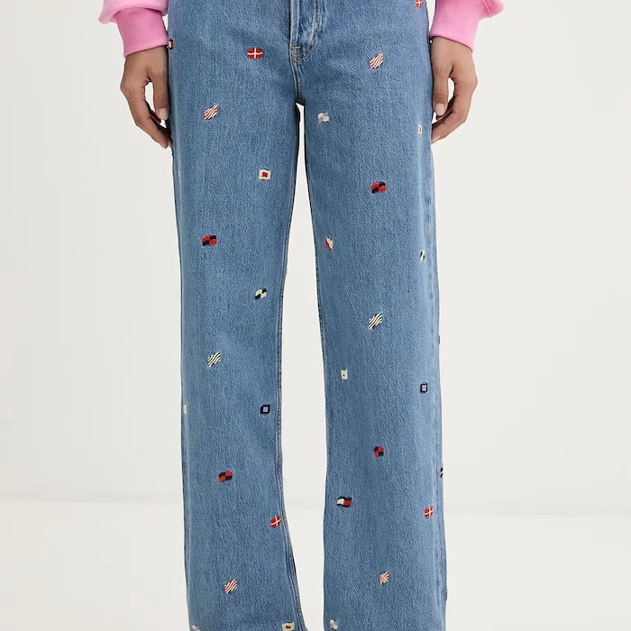 Tommy Jeans дънки straight дамски