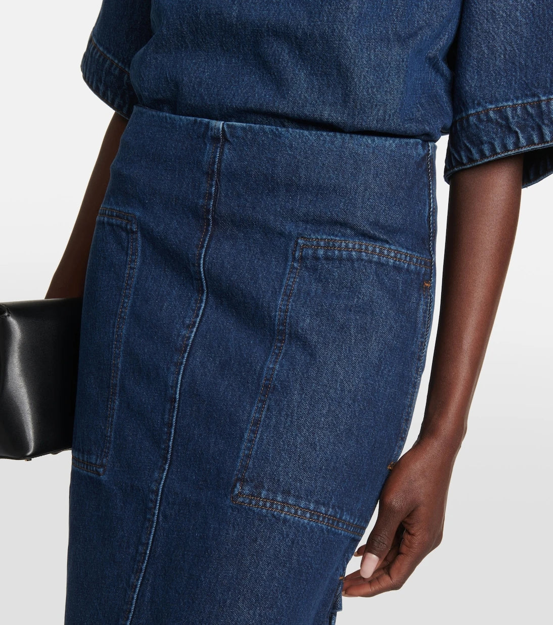 Toteme - Denim midi skirt