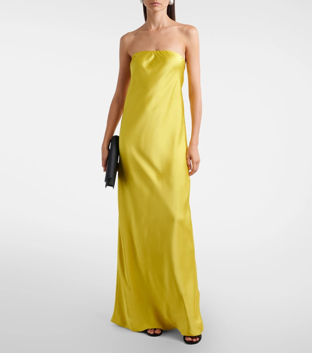 Norma Kamali - Bias off-shoulder satin gown