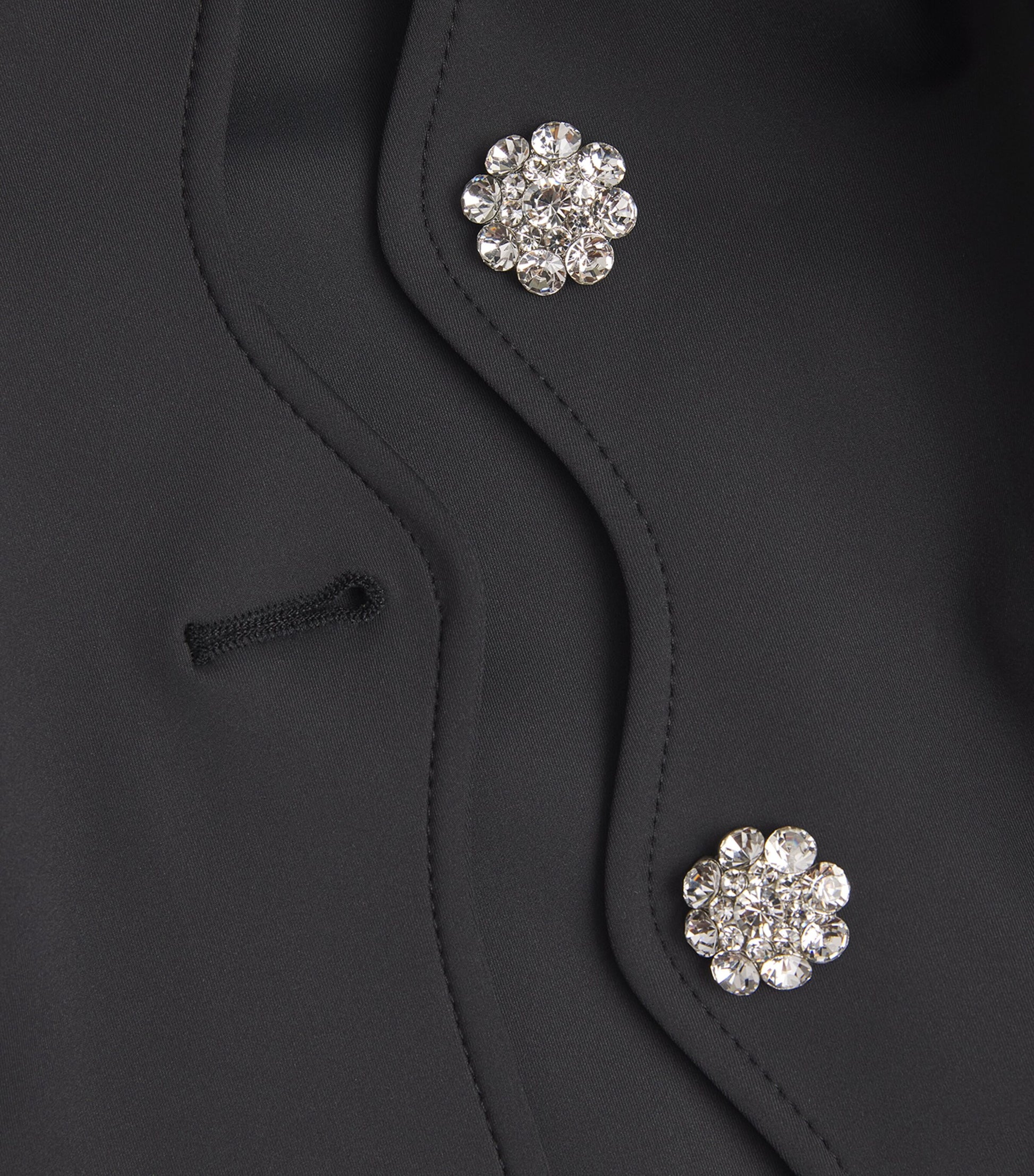 GANNI Black Neoprene Oversized Blazer