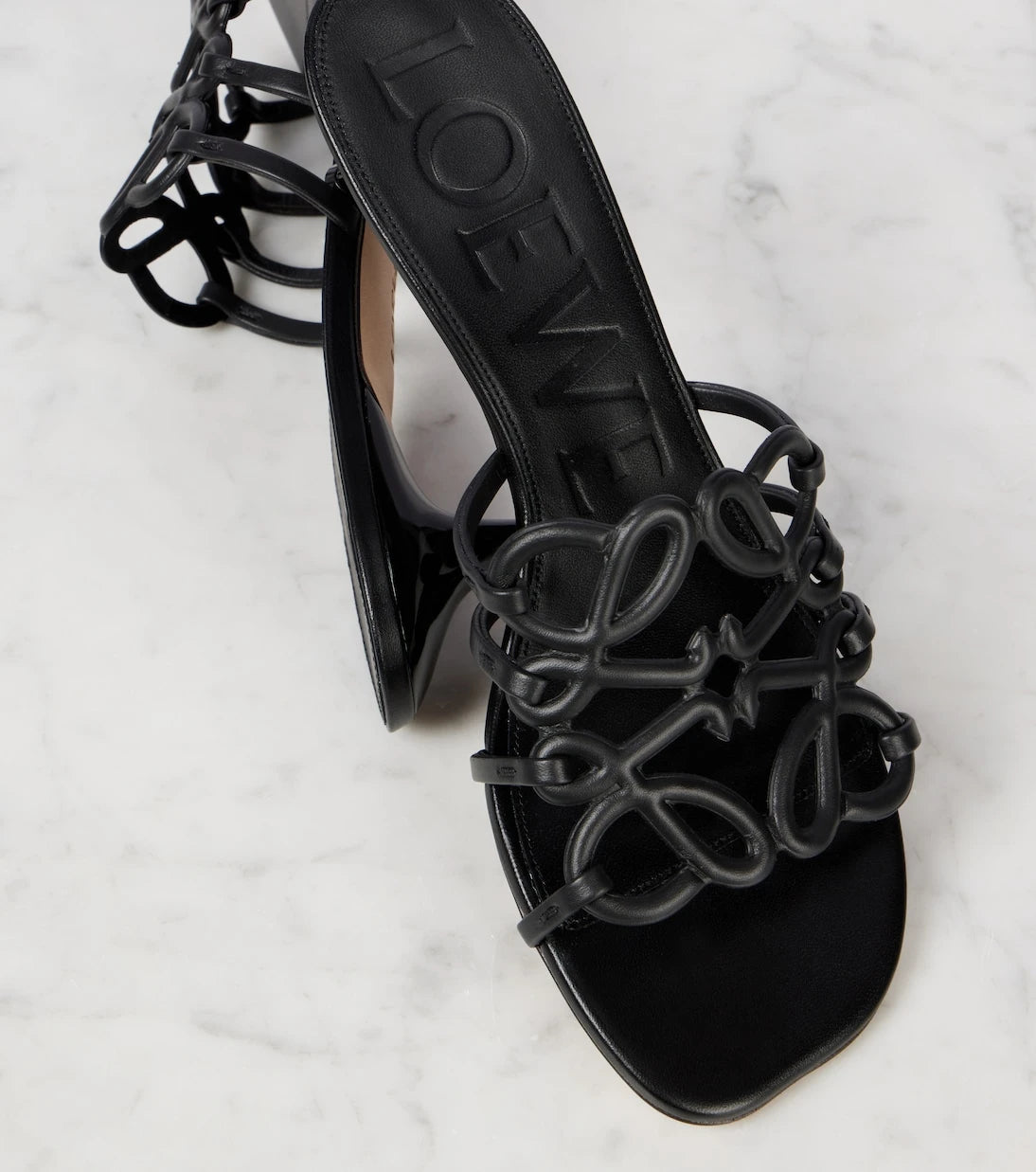 Loewe - Paula's Ibiza Petal Anagram leather mules