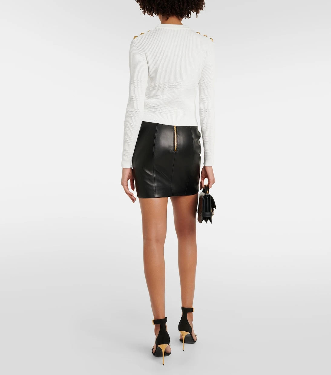 Balmain - Embellished knitted top