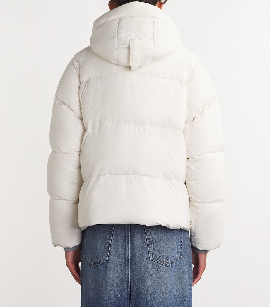 Canada Goose White Down-Filled Junction Parka