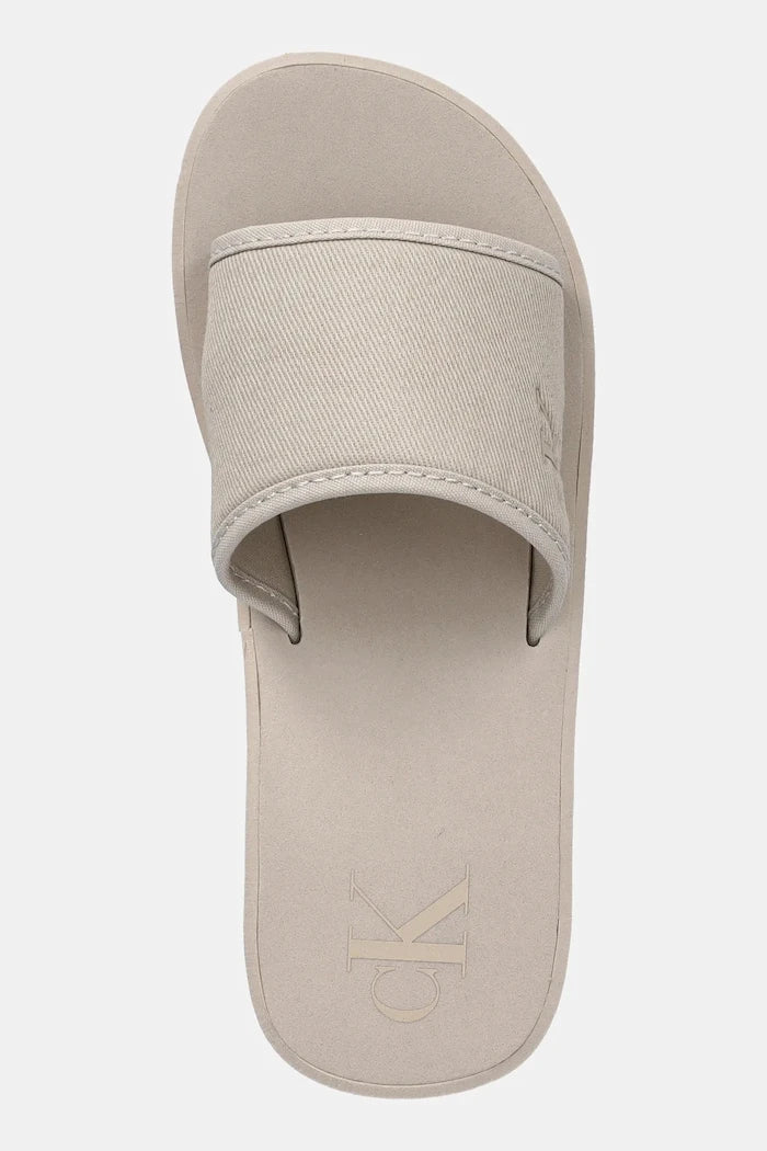 Чехли Calvin Klein Jeans BEACH WEDGE SLIDE CANVAS